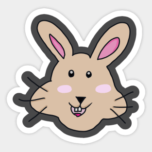 rabbit head Sticker